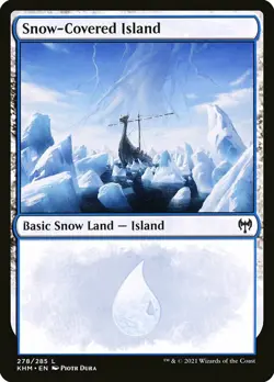 Magic The Gathering TM Snow-Covered Island 278/285 C A2 | 1 card - Image 1