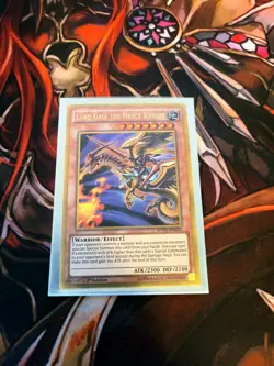 YUGIOH TCG LORD GAIA THE FIERCE KNIGHT MVP1-ENG50 GOLD 1ST EDITION - Image 1