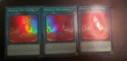 Yu-Gi-Oh! 3x Magical Meltdown Super Rare SHVA-EN042 1st Edition Near Mint - Image 2