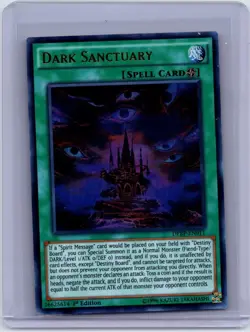 Dark Sanctuary DPRP-EN011 Duelist Rivals of the Pharaoh Yu-Gi-Oh 1st Edition LP - Image 1