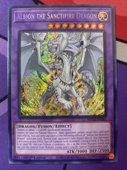 Albion The Sanctifire Dragon MP24 Prismatic Secret Rare Near Mint Yugioh - Image 1