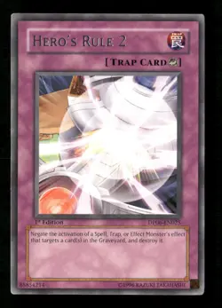 Hero's Rule 2 #DP06-EN025 Yugioh 1st Edition Rare - Image 1