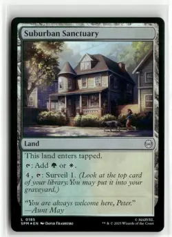 Suburban Sanctuary FOIL - Spider-Man MTG NM - Image 1