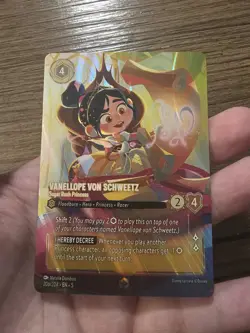 Disney Lorcana TCG Vanellope Von Schweetz (206/204) Enchanted Shimmering Skies - Image 3