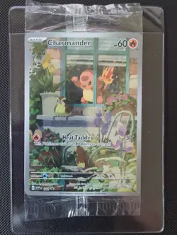 Pokemon Charmander SVP044 Scarlet/Violet Black Star Promo Full Art Standard Seal - Image 1