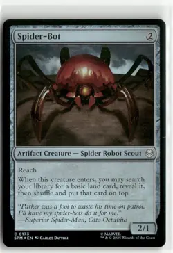 Spider-Bot FOIL - Spider-Man MTG NM - Image 1