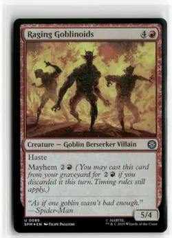 Raging Goblinoids FOIL - Spider-Man MTG NM - Image 1