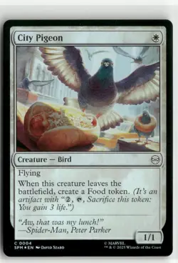 City Pigeon FOIL - Spider-Man MTG NM - Image 1
