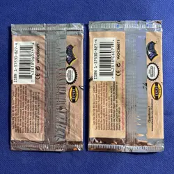 2x EMPTY Fossil Unlimited Pokemon Booster Pack Wrapper (Zapdos Art) B - Image 2