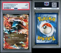 2013 POKEMON BLACK & WHITE PLASMA STORM #96 WHITE KYUREM EX PLASMA STORM - PSA 9 - Image 3