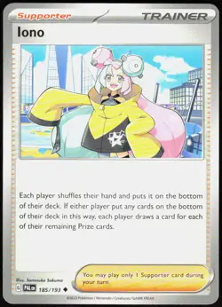 Iono 185/193 Uncommon Paldea Evolved Pokemon Near Mint - Image 1