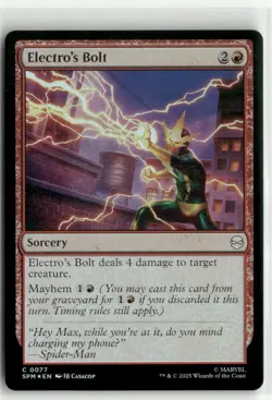 Electro's Bolt FOIL - Spider-Man MTG NM - Image 1