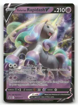 Galarian Rapidash V SWSH111 Sword & Shield Promo Pokemon Holo NM Promo - Image 1
