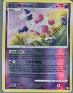 Mr. Mime 30/123 Rare Mysterious Treasures Pokemon Reverse Holo Moderately Played - Image 1