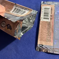 2x EMPTY Fossil Unlimited Pokemon Booster Pack Wrapper (Zapdos Art) - Image 3