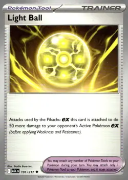 Light Ball 191/217 Uncommon Ascended Heroes Pokemon Lightly Played - Image 1