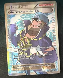 Pokemon TCG Archie's Ace in the Hole Ultra Rare Full Art Holo 157/160 ENG - Image 1