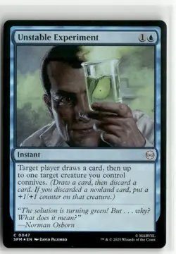 Unstable Experiment FOIL - Spider-Man MTG NM - Image 1
