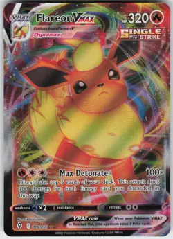 Flareon VMAX 018/203 Holo VMAX Rare Evolving Skies Near Mint - Image 1