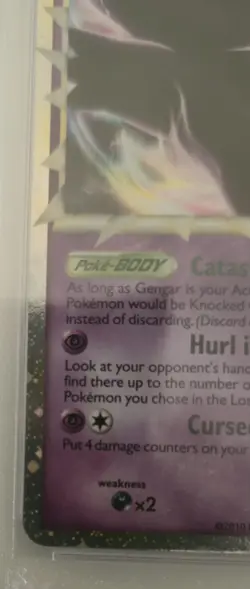 2010 POKEMON GENGAR-HOLO HEARTGOLD & SOULSILVER TRIUMPHANT #94 PSA 7 - Image 5