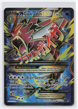 M Gyarados EX 115/122 Breakpoint Ultra Rare Holo Full Art Pokemon Light Play LP - Image 1