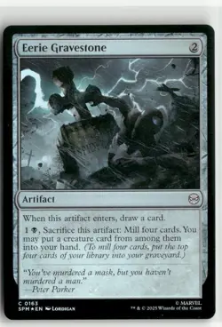Eerie Gravestone FOIL - Spider-Man MTG NM - Image 1
