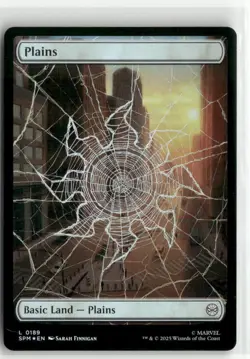 Plains 0189 FOIL - Spider-Man MTG NM - Image 1
