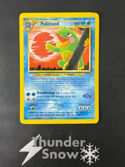 Politoed #27 Neo Discovery 2001 Pokemon Card ** Pack Fresh ** - Image 1