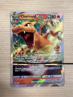 Pokemon TCG Charizard VSTAR Crown Zenith Holo Ultra Rare - Image 1