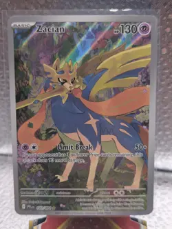 Zacian 100/094 Illustration Rare Pokemon Phantasmal Flames TCG - Image 1