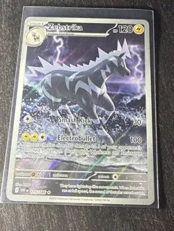 Zebstrika 115/086 Illustration Rare White Flare Pokemon Near Mint - Image 3