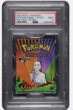 2000 Pokemon Gym Challenge WOTC 1st Edition Blaine Sealed Foil Pack PSA 9 MINT!! - Image 1