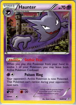 Haunter 34/83 Non Holo Generations - Pokemon Card - NM - Image 1