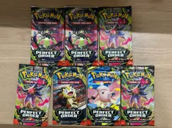 Pokemon Perfect Order Booster Packs Lot of 6 Factory Sealed - Image 1