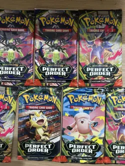 Pokemon Perfect Order Booster Packs Lot of 6 Factory Sealed - Image 3