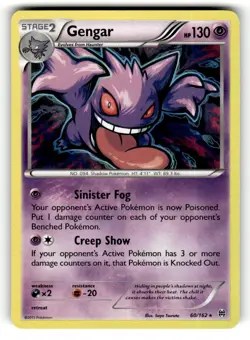 Gengar 60/162 Rare BREAKthrough Holo Pokemon Lightly Played - Image 1