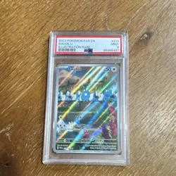 Pokemon 2023 SV Paradox Rift Swablu 213/182 Full Art Rare Holo Illustration PSA9 - Image 1