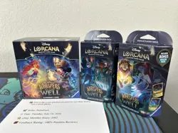 Disney Lorcana Whispers In The Well Trove + 2 Starter Decks New Factory Sealed - Image 1
