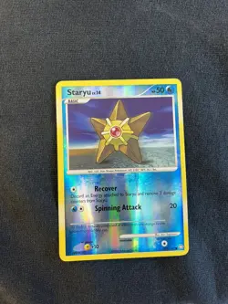 Staryu 122/146 Reverse Holo Legends Awakened Pokemon Card 2008 Common LP - Image 1