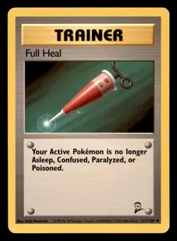 Pokemon TCG Base Set 2 Full Heal Uncommon Regular 111/130 - Image 1