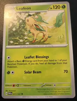 Leafeon 011/167 Uncommon Scarlet & Violet: Twilight Masquerade Pokemon TCG - Image 1