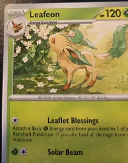 Leafeon 011/167 Uncommon Scarlet & Violet: Twilight Masquerade Pokemon TCG - Image 2