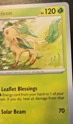 Leafeon 011/167 Uncommon Scarlet & Violet: Twilight Masquerade Pokemon TCG - Image 3