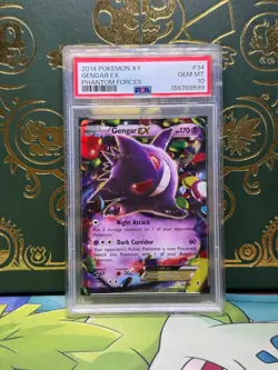 Pokemon Gengar EX 34/119 XY Phantom Forces PSA 10 GEM MINT - Image 1