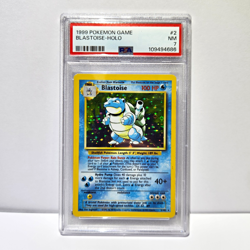 Blastoise Base Set Holo Rare 2/102 (1999) PSA 7 Graded Pokemon TCG - Image 1