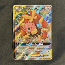 Pokemon Mega Lopunny & Jigglypuff GX TAG TEAM Full Art Holo 226/236 2019 - Image 1