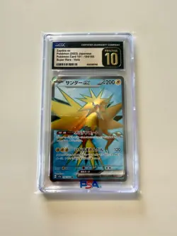 Zapdos EX Super Rare Holo 194/165 Pokemon SV2a Japanese CGC Pristine 10 - Image 1