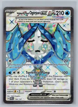 Wellspring Mask Ogerpon ex 194/167 Ultra Rare Twilight Masquerade Pokemon NM - Image 1