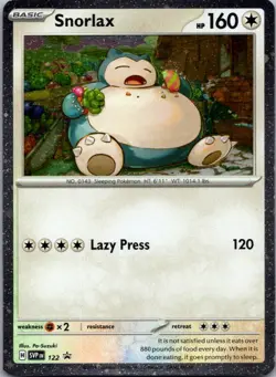 Snorlax 122 Holo Promo Scarlet & Violet Promo Pokemon Near Mint - Image 1