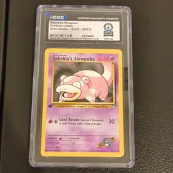 The Pokemon Company Sabrina's Slowpoke 095/132 Gym Heroes 1st Ed CGC Graded EN - Image 1